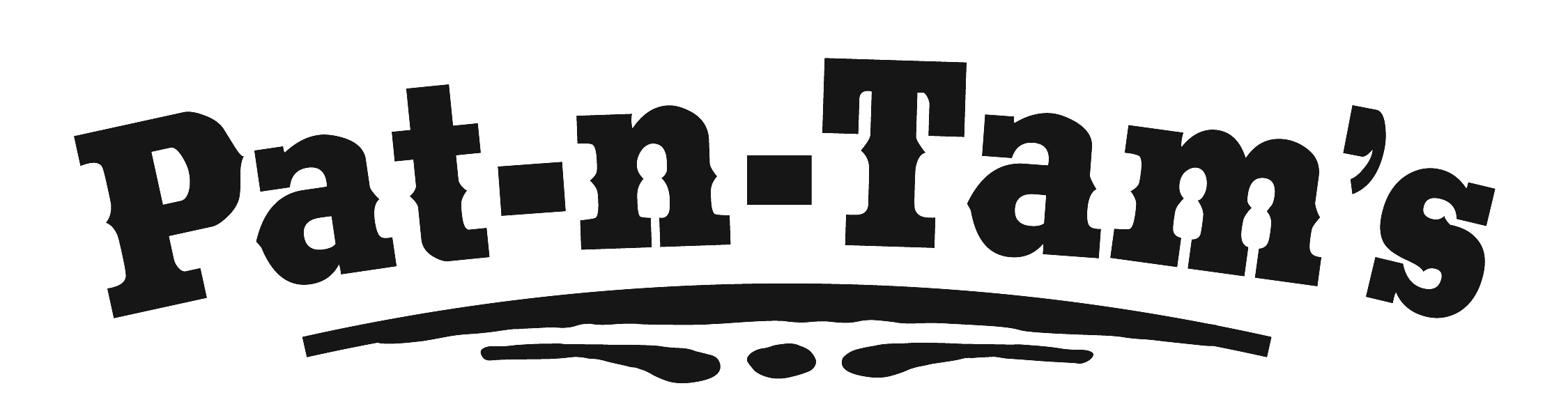 Ashleigh Fordice - Logo Logo of Pat-n-Tam's, featuring bold lettering and a stylized design, representing a brand focused on food and dining experiences.